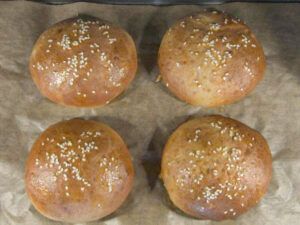 Brioche Burger Buns low-carb glutenfrei sojafrei keto | Backmischung für Burgerbrötchen
