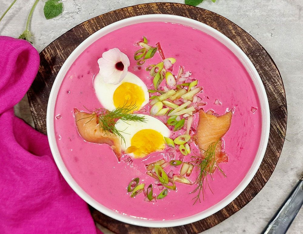 Rezept Kalte Rote Beete Joghurtsuppe low-carb keto glutenfrei