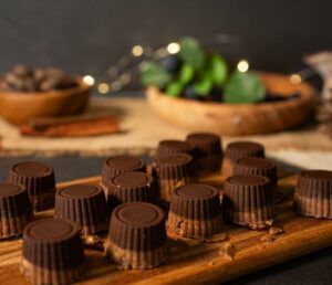 Rezept Schoko-Erdnuss-Bites keto glutenfrei low-carb ohne Zuckerzusatz