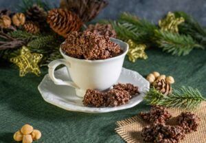 Rezept dunkle Schoko Crossies mit Schokoladenzauber low carb keto glutenfrei ohne Zuckerzusatz