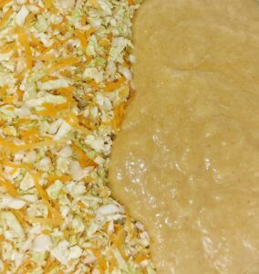 Rezept Okonomiyaki - Japanischer Pfannkuchen mit Kohl low-carb keto glutenfrei