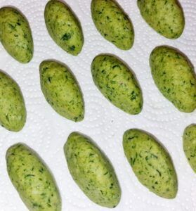 Rezept Bärlauch Rahm Nockerl low-carb keto glutenfrei