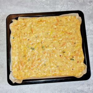 Rezept Gemüse-Käse Pfannkuchen aus dem Backofen low-carb keto glutenfrei