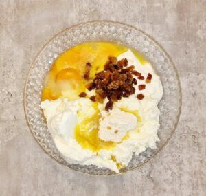 Rezept Topfenpalatschinken überbacken mit Vanillesauce low-carb keto glutenfrei