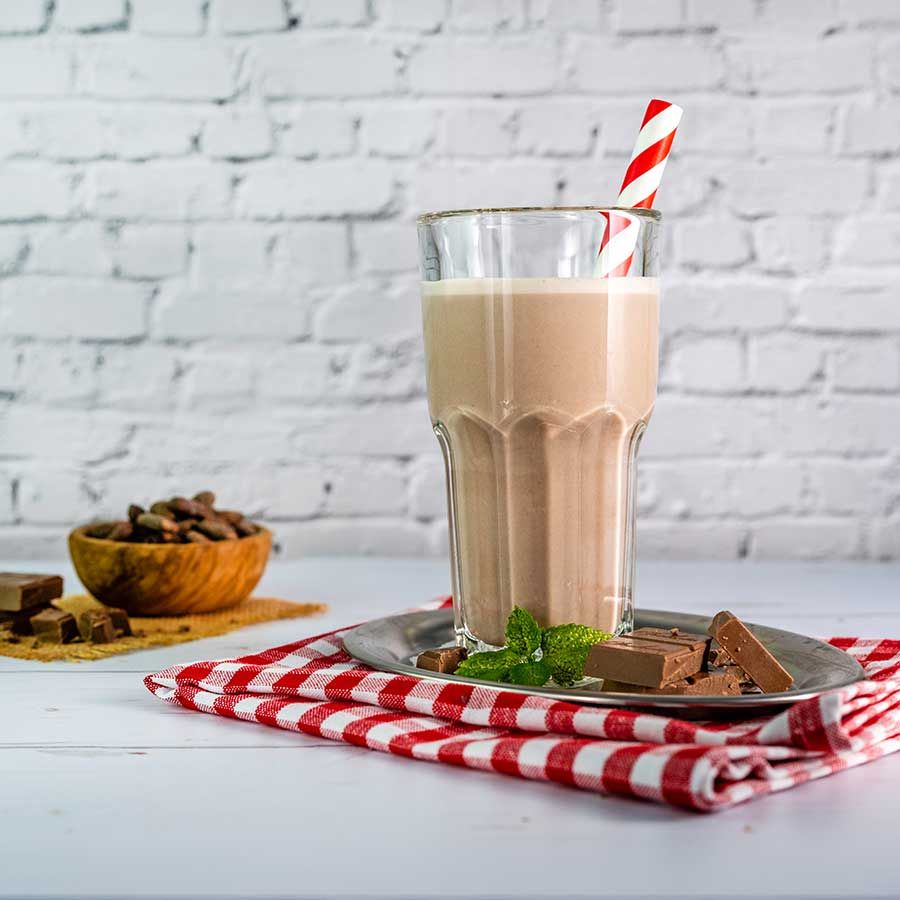 Protein MILCHSHAKE Schokolade Proteinshake Ketoshake Proteinpulver - fertiges Getränk