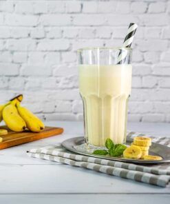 Protein MILCHSHAKE Banane Proteinshake Ketoshake Proteinpulver - fertiges Getränk
